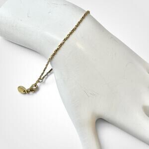 Vintage JC Lind 14KGE Gold Electroplate Bracelet Dainty Chain Coquette 7.5"